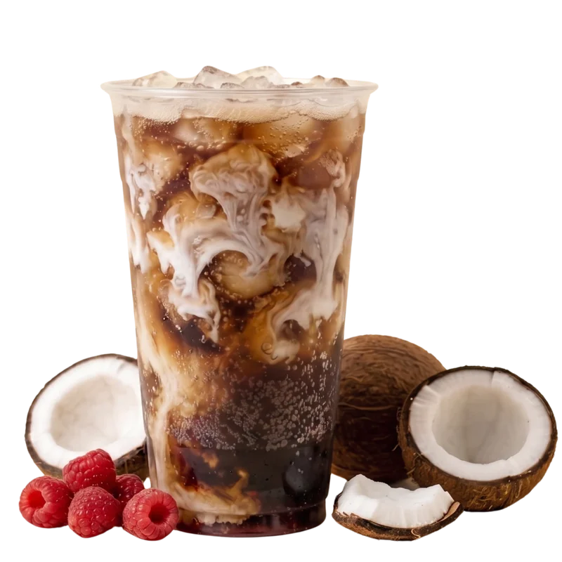 Matanzas dirty soda with Dr. Pepper, coconut and cream from Fizzy Fixins food truck in St. Augustine